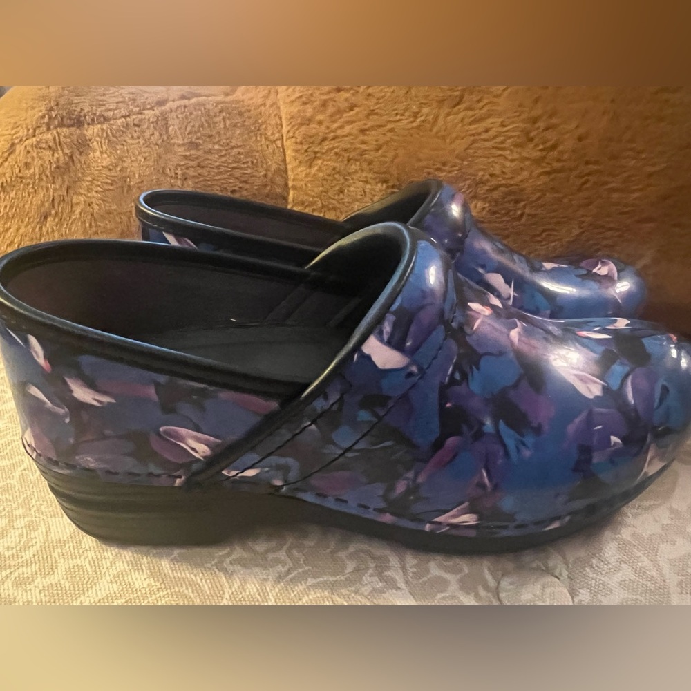 Dansko Women's Mules in Blue and Black